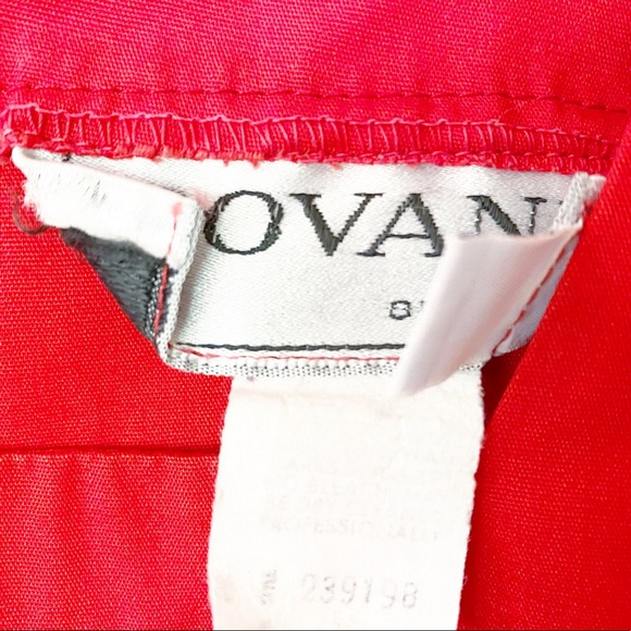 ❌SOLD❌VTG 80s Dovani Cherry Red Square Neck Minidress - Picture 8 of 9